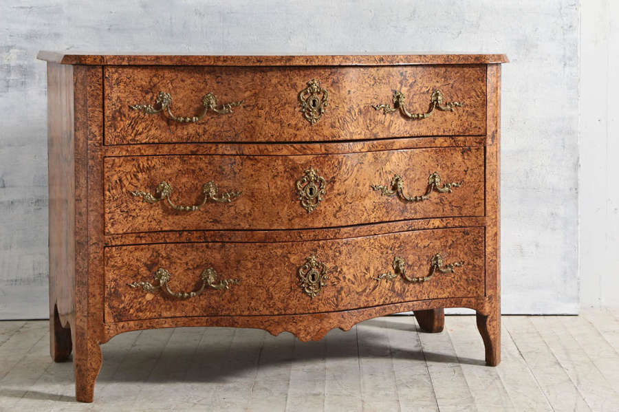 French 18th century French Burr Ash commode