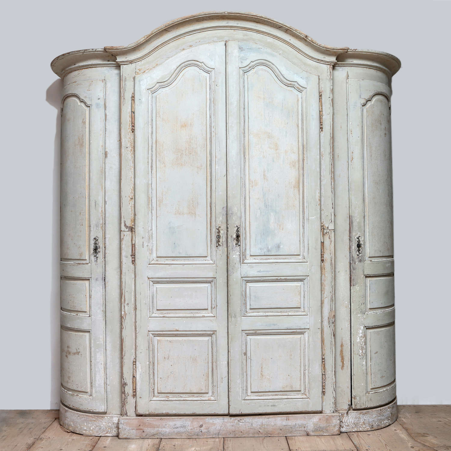 French 18th century barrel ended armoire