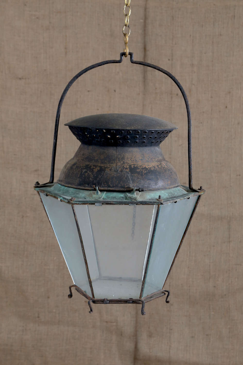 18th century French tole copper lantern