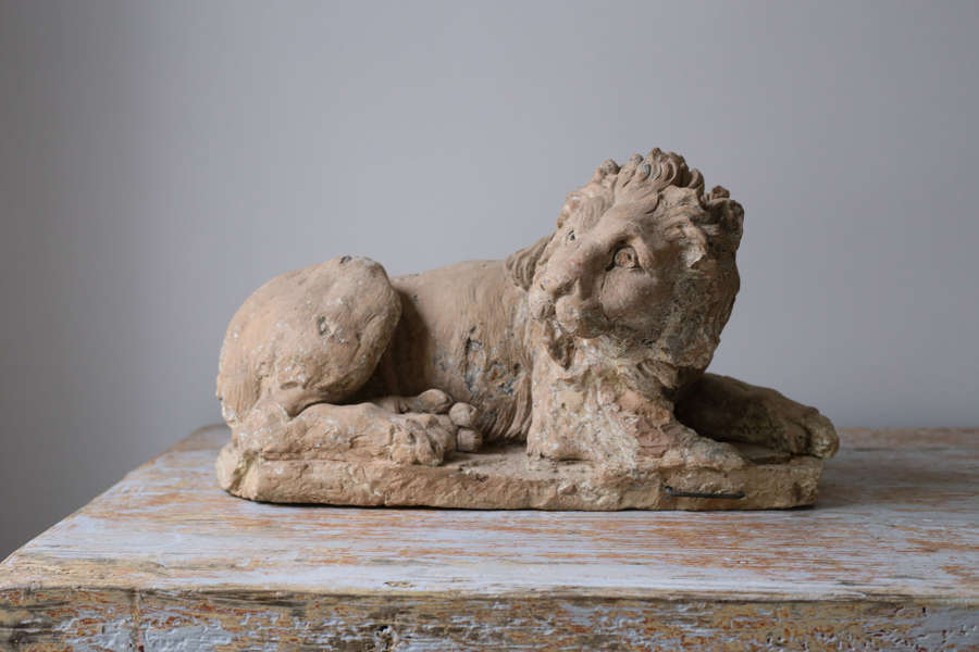 18th century French Terracotta Lion