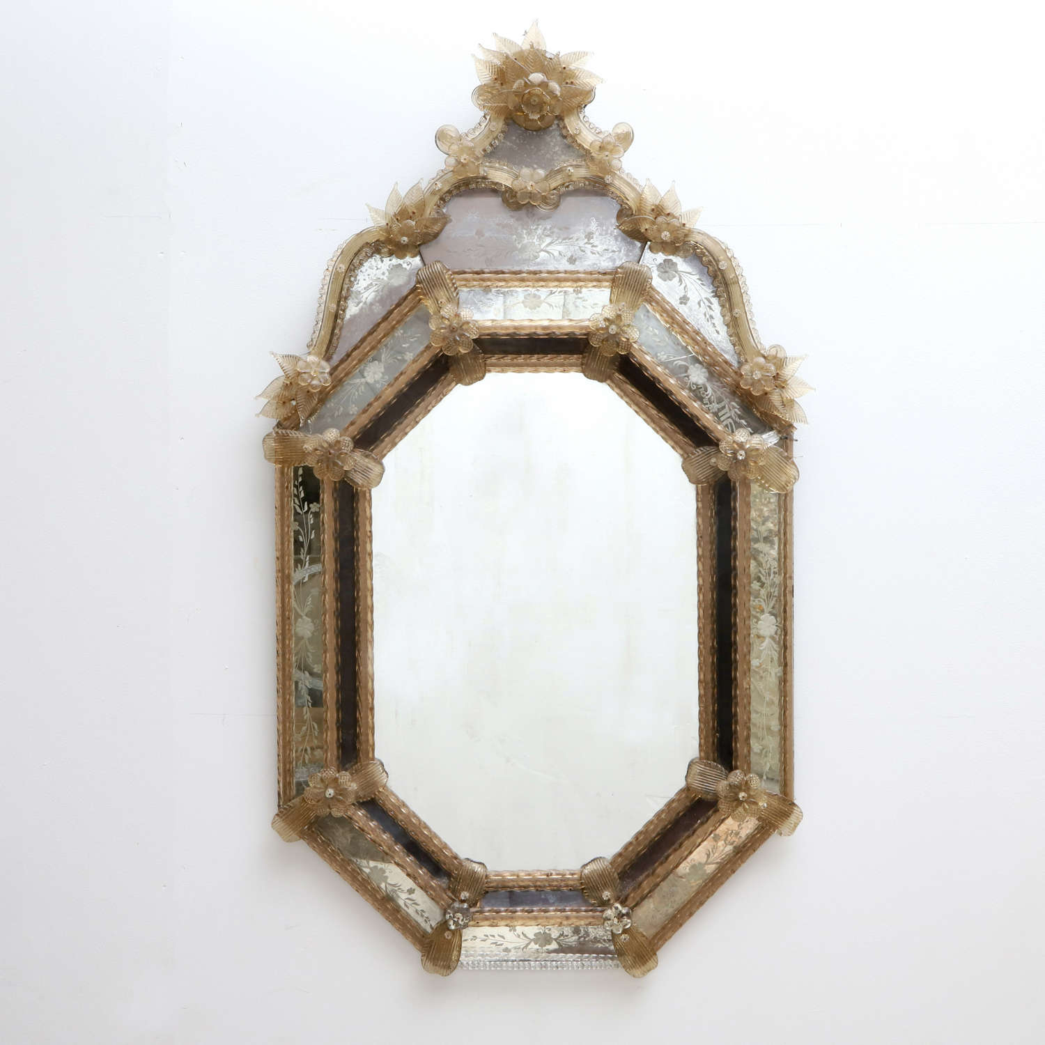 18thC Venetian Glass Mirror