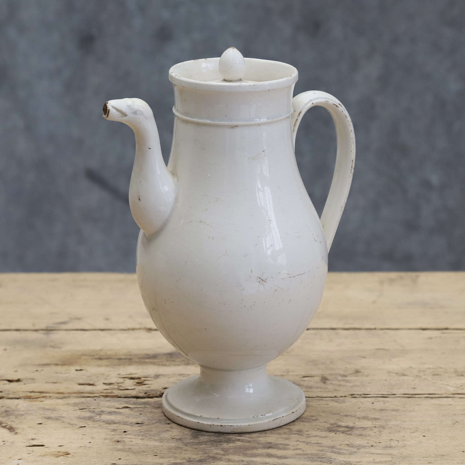 19thC French Ceramic Coffee Pot